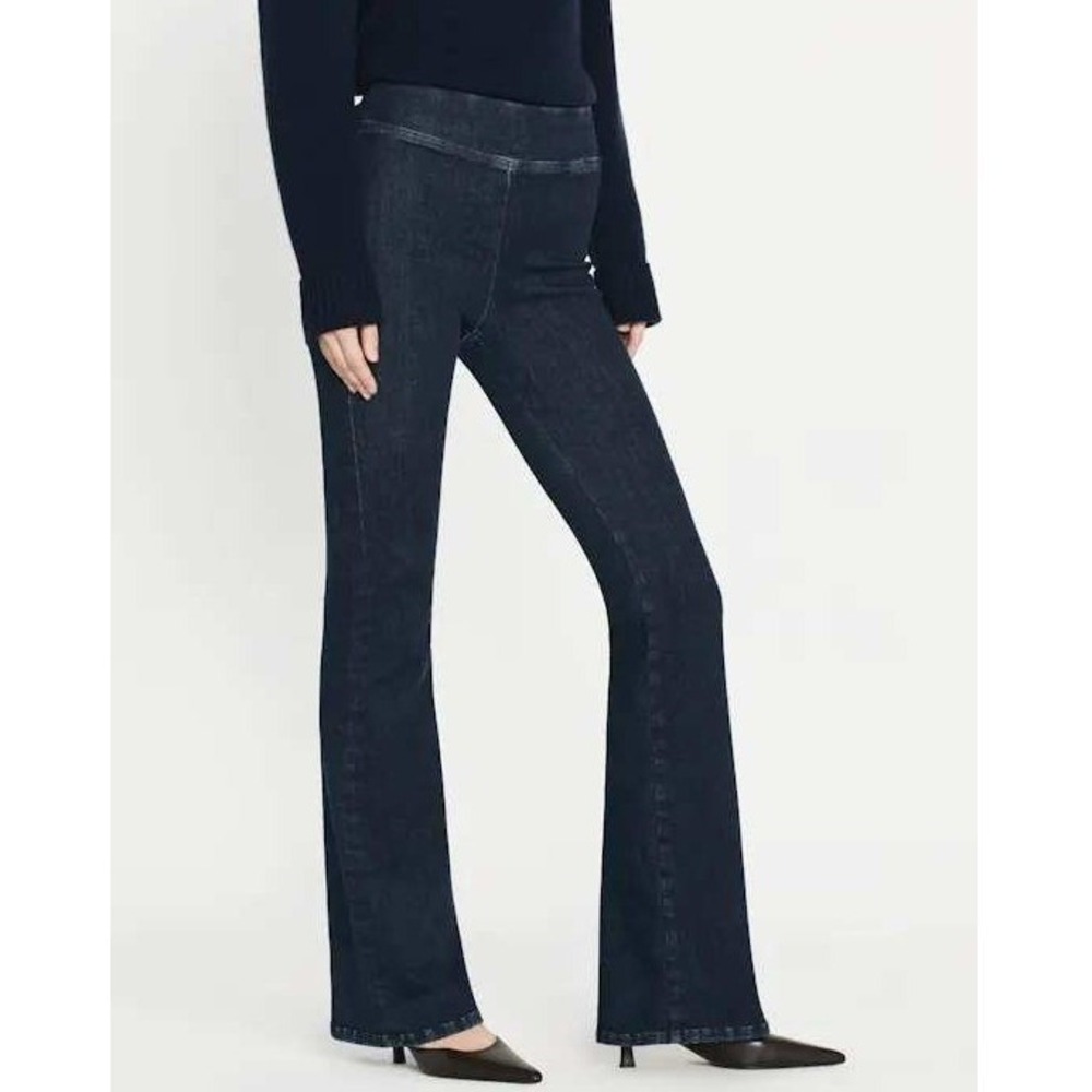 FRAME The Jet Set Flare Jeans Keller Dark Wash Denim High Waist Size 1
